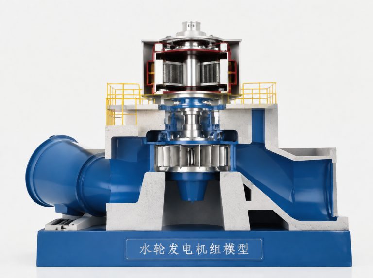 延边朝鲜族自治州水轮发电机组剖视模型